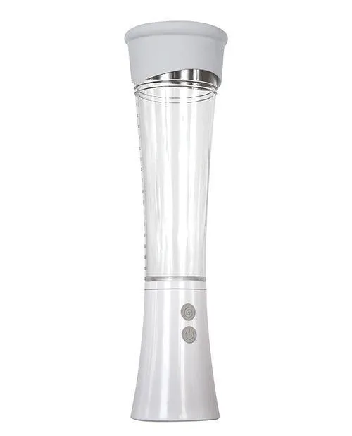 Zero Tolerance Sucking Good Rechargeable Vibrating Pump WhiteClear Evolved Novelties INC Male Sex Toys