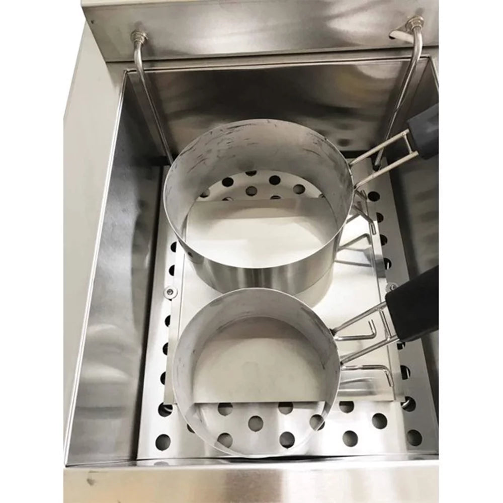 Stainless Steel Funnel Cake Deep Fryer with 2 Ring Molds E314010