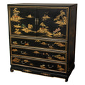 Black Lacquer Dresser V2991