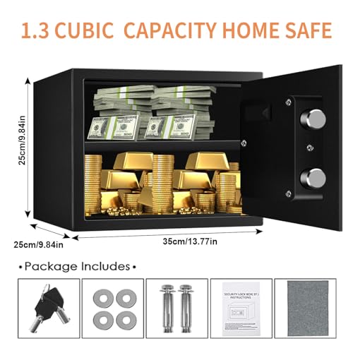 2.2 Cu Fireproof Waterproof Digital Keypad Safe Box I15719