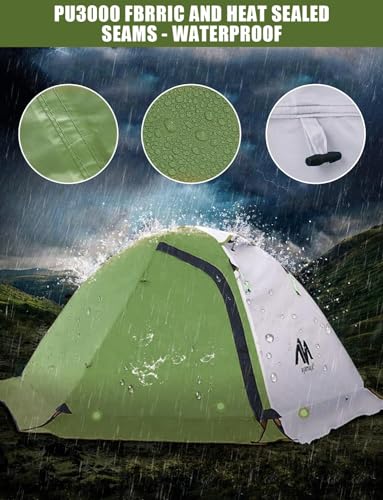 2 Person Ultralight Waterproof Double Layer Backpacking Tent L45090