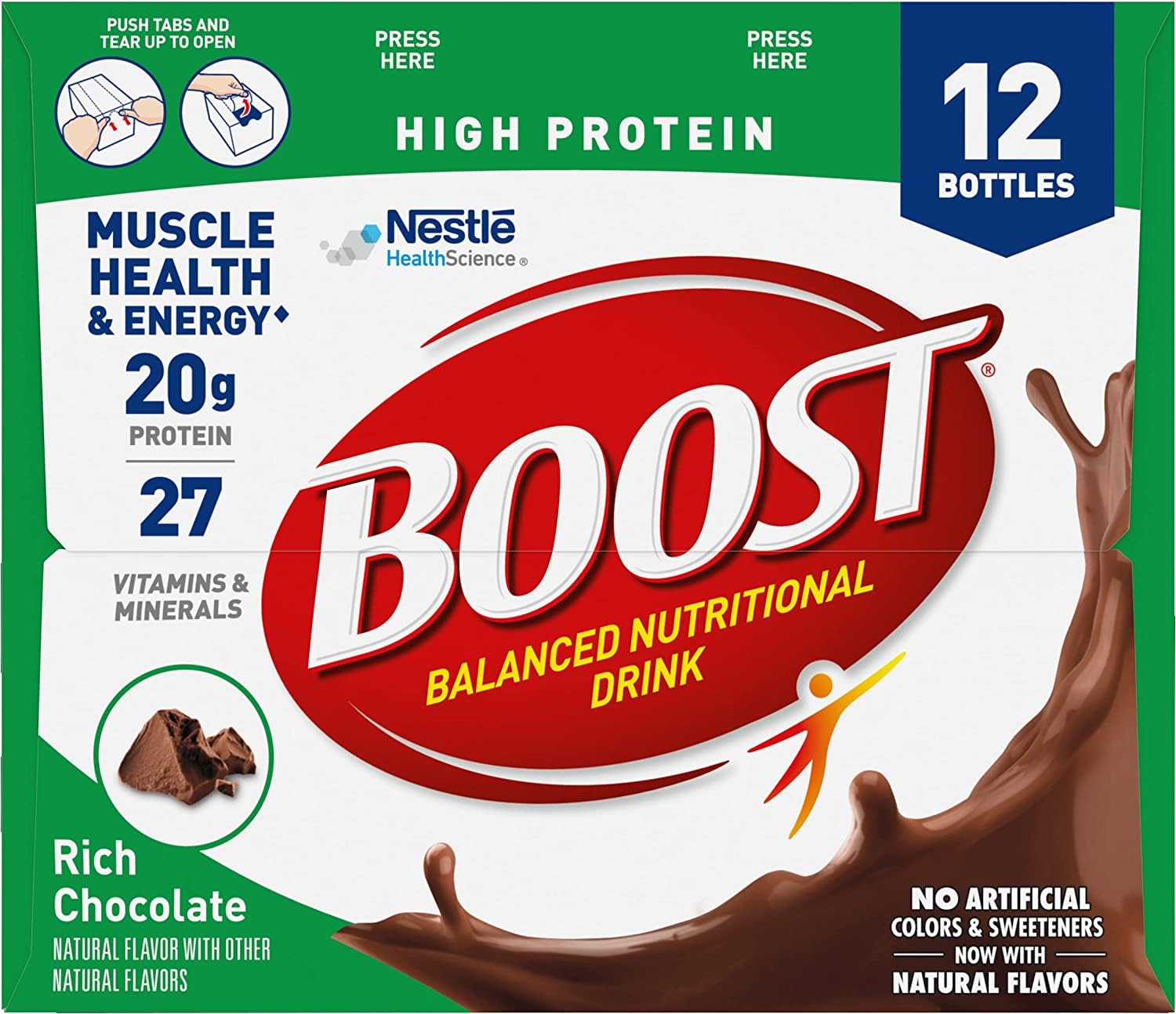 Rich Chocolate 8 FL OZ Pack of 12 Nutritional Drink R647737
