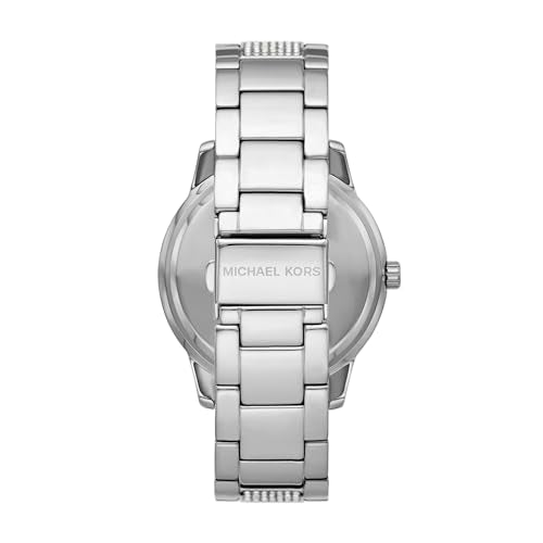 Stainless Steel and Pavé Crystal Multifunction Watch K82426