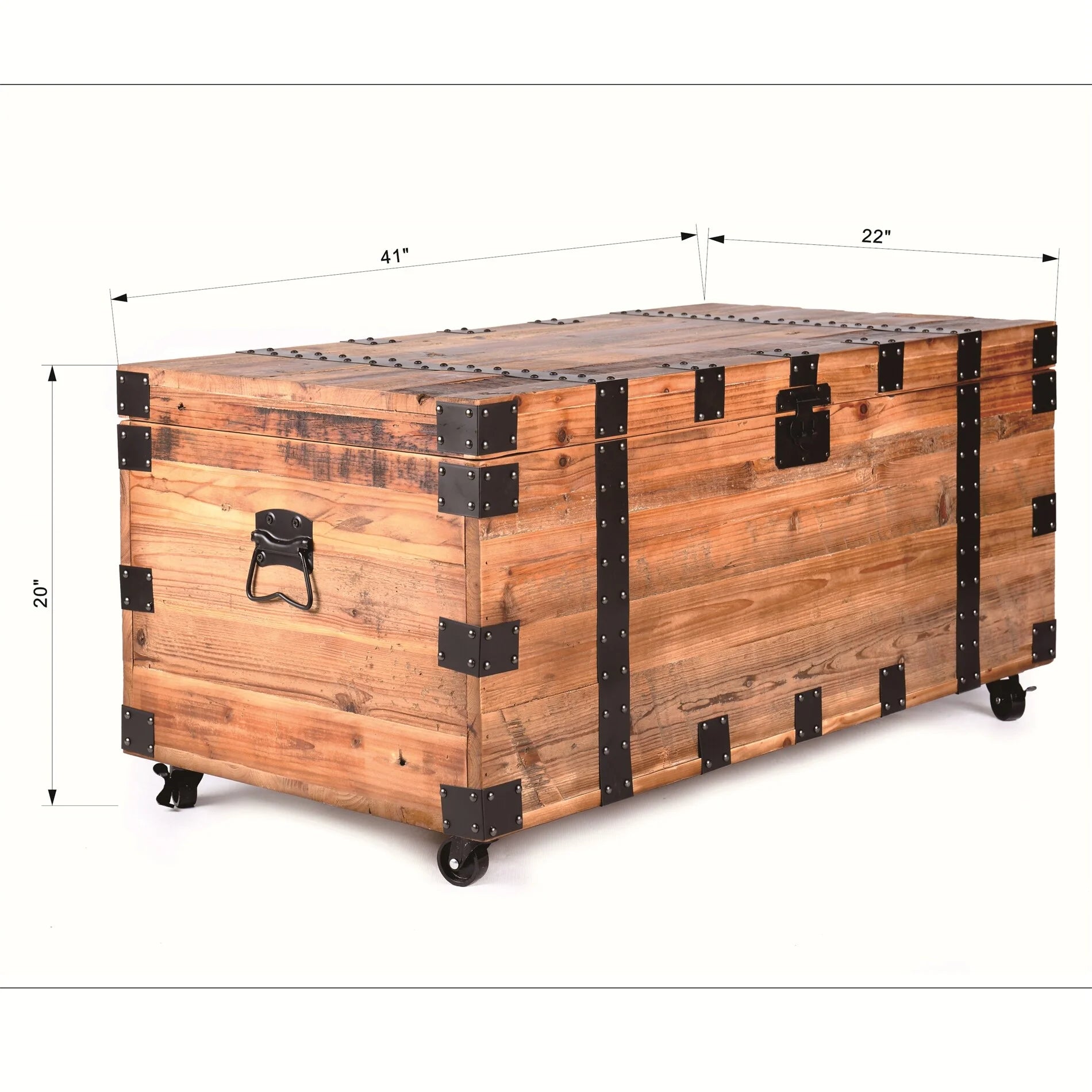 Large Capacity Storage Coffee Table with Four Wheel U204079
