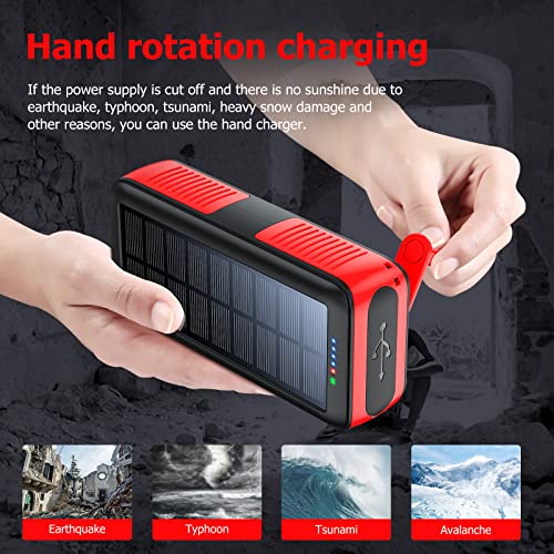 63200mAh Solar Charger Power Bank with Dual Outputs R9108