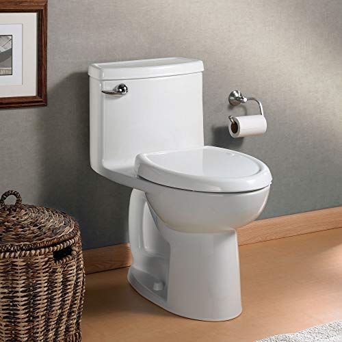 Compact 1-Piece Elongated Toilet with Seat, Linen E28743