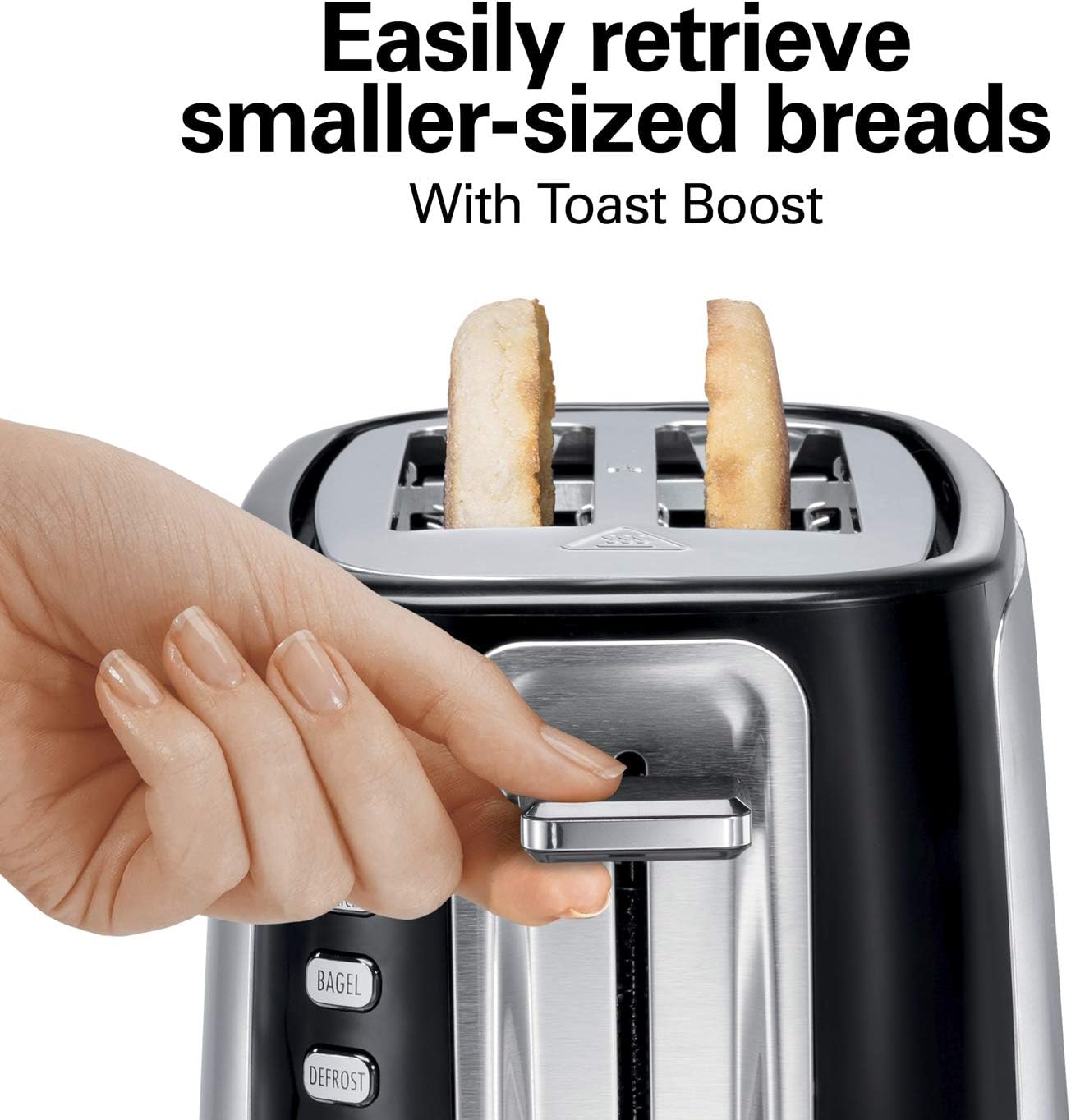 4-Slice Toaster with Long-Slots, Stainless Steel T9674