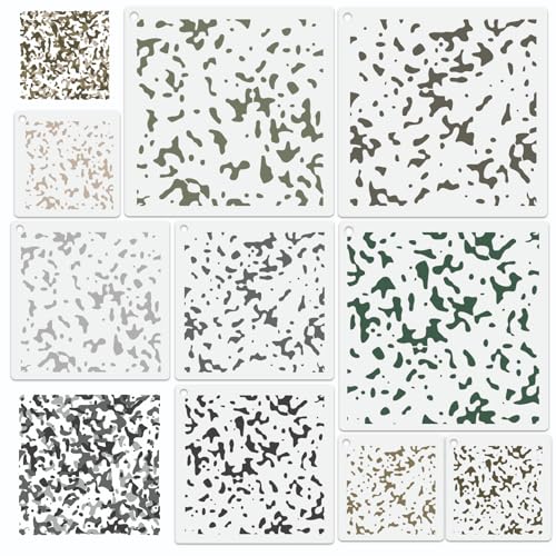 11.8inch Reusable Camouflage Stencil for Painting N365