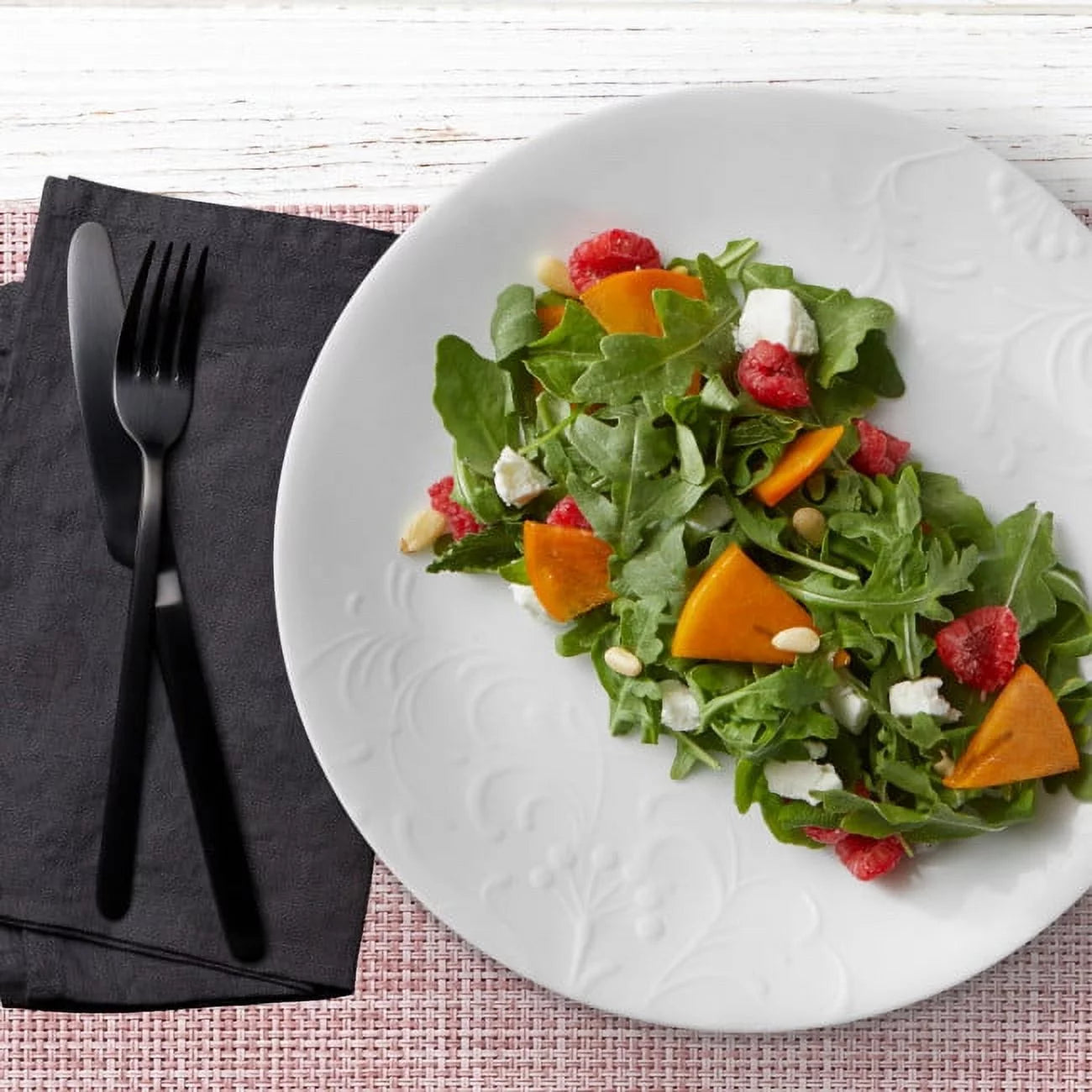 12 Piece White Dinnerware Set Y5575