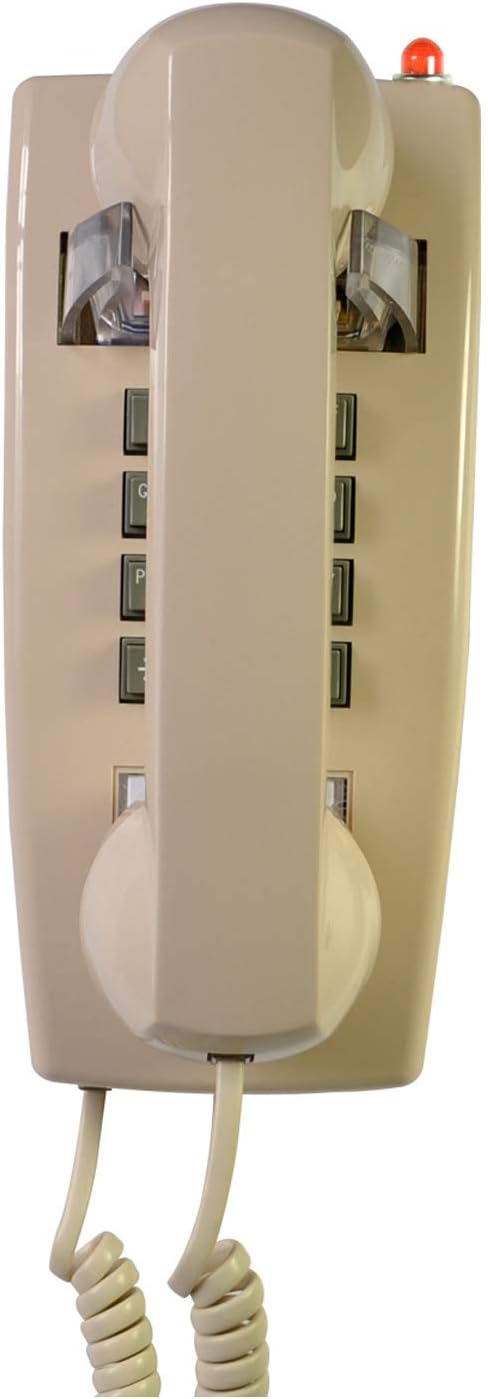 Red Analog Corded Wall Mounted Phone Pack of 2 K5388