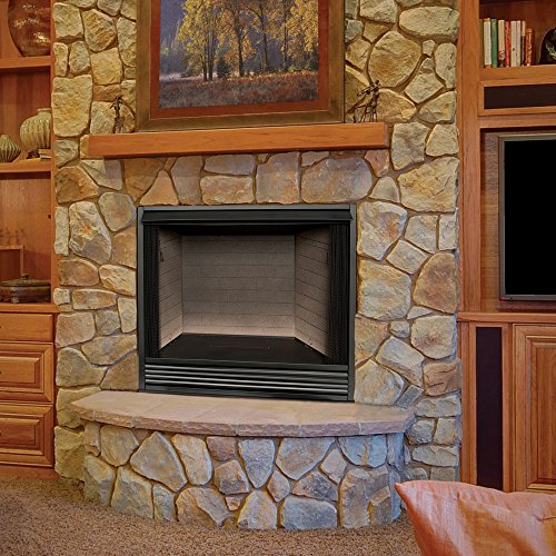 Dual Fuel Ventless Gas Firebox Insert with Mantle Q3089