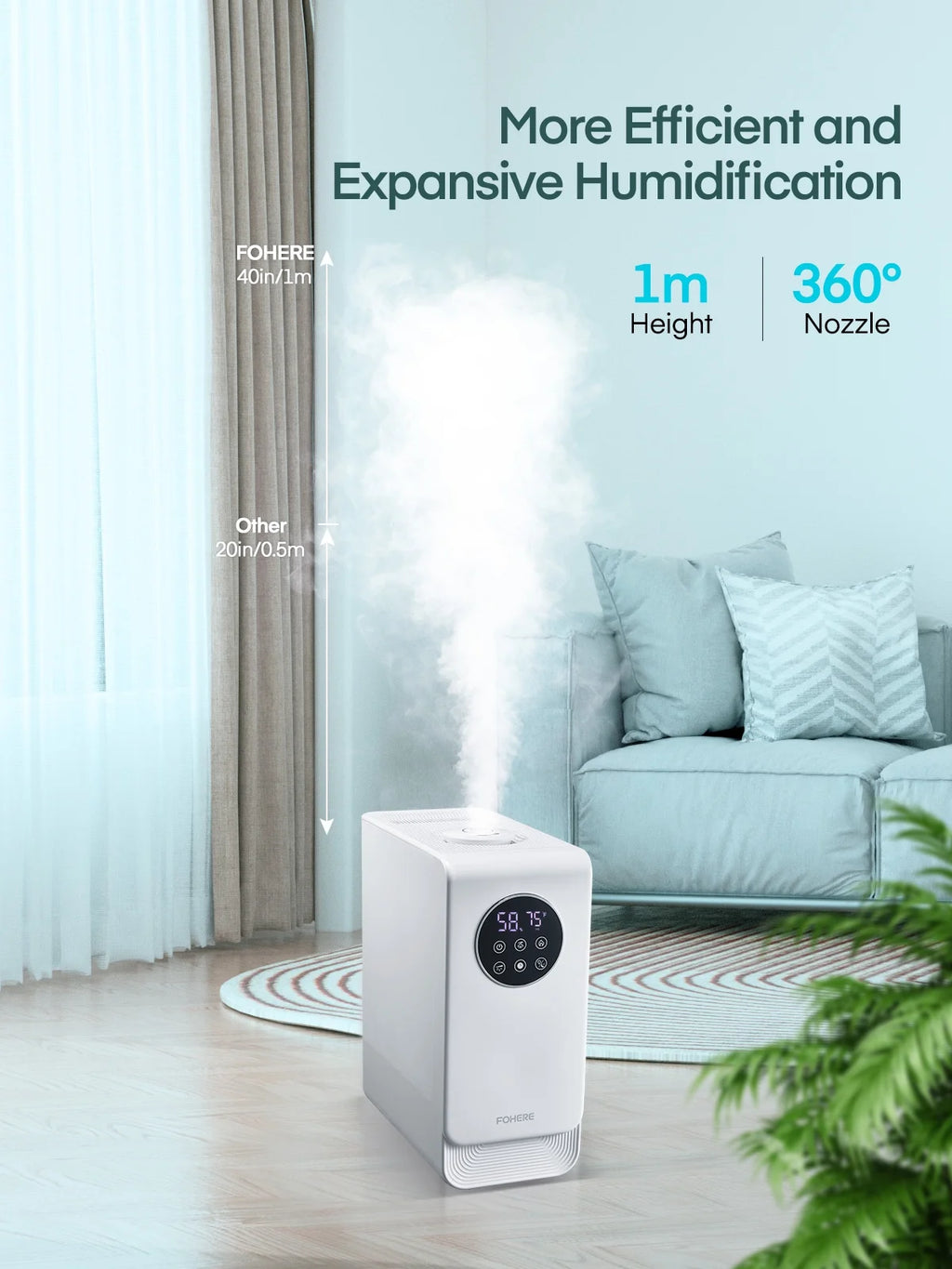White 6.5L Ultrasonic Humidifier U965