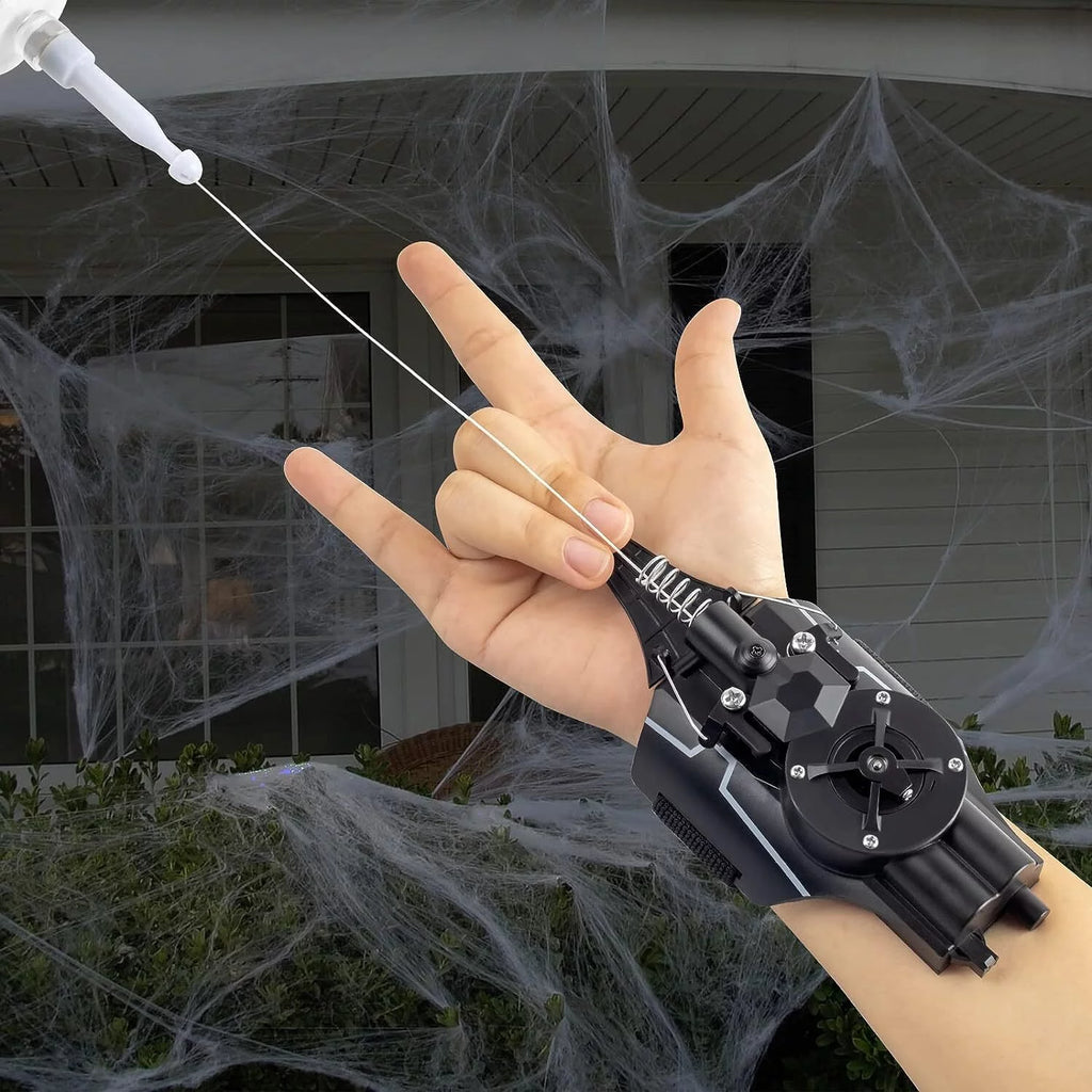 Black Electric Spider String Shooter Toy D7530