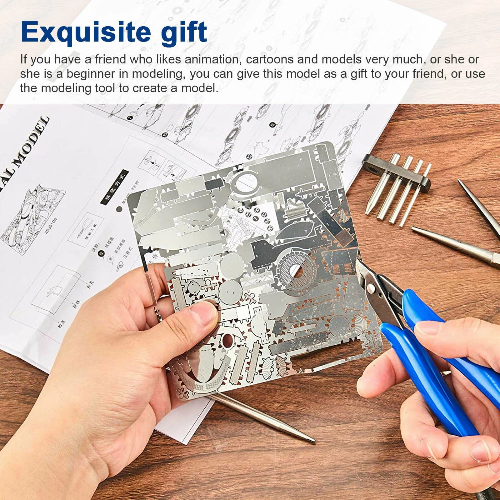 24 Pcs Plastic Model Building Tools Kit J16284