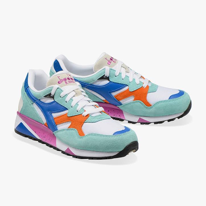 Blue Orange Lilac Trainers X973