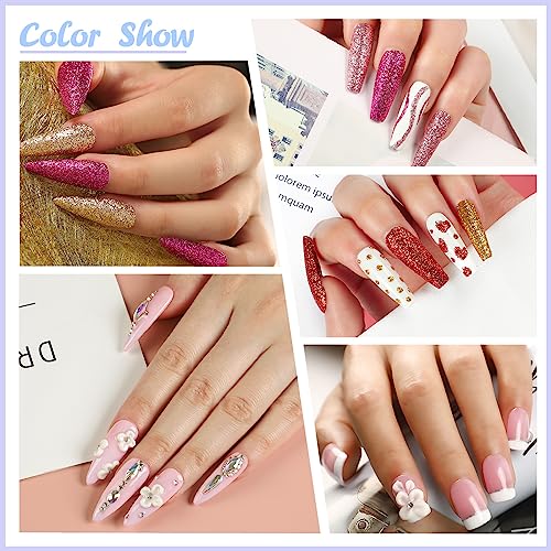 Acrylic Nail Kit with Drill and UV Light Acrylic Powder Nail Art Starter Kit A4761