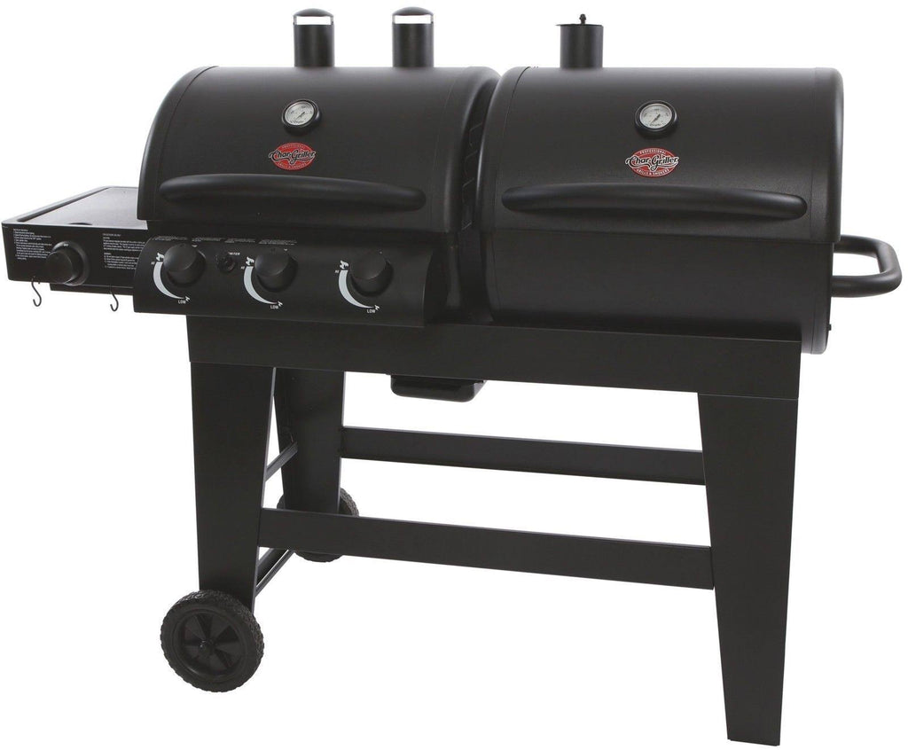 Dual Function Gas & Charcoal Grill Black B232099