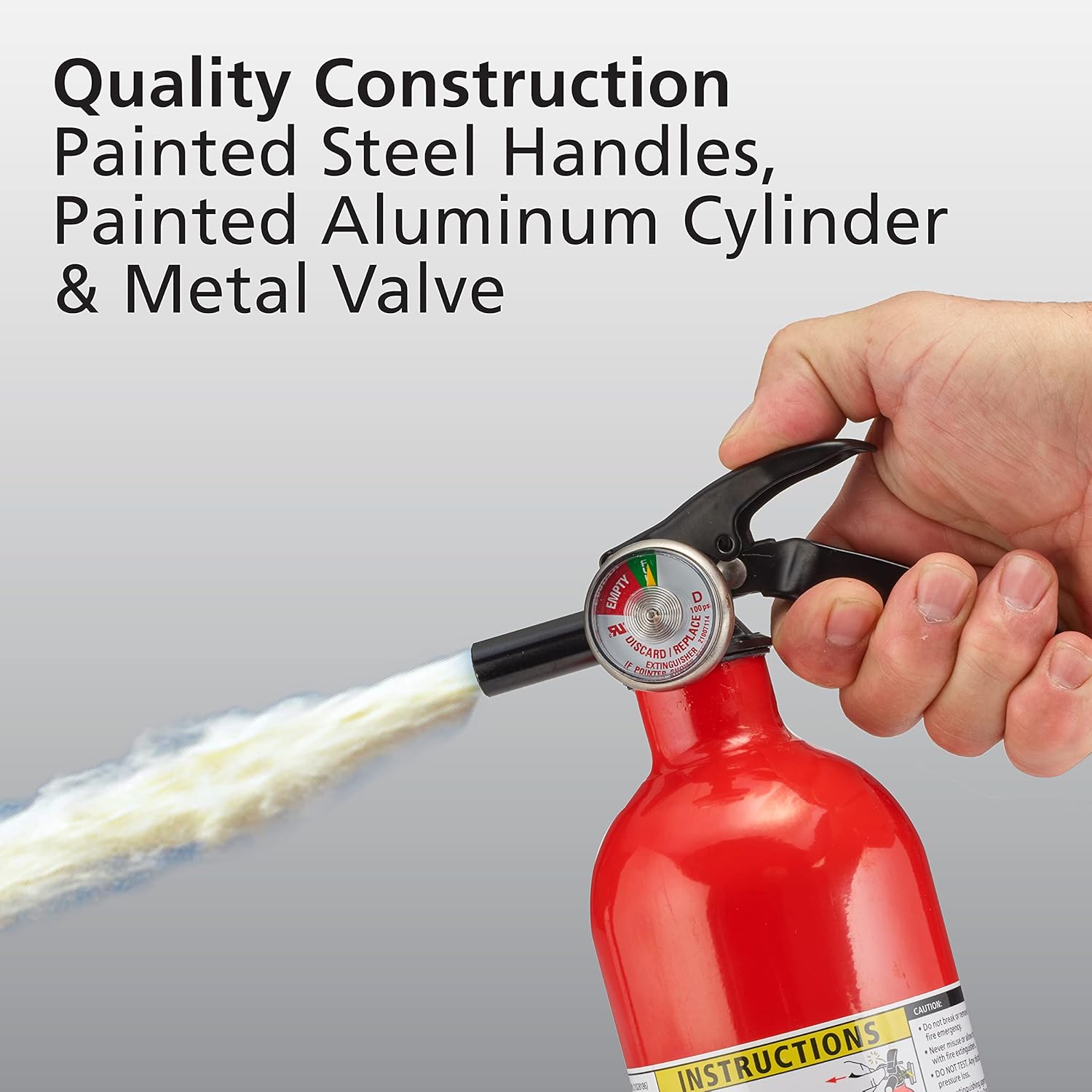 2-Pack Fire Extinguisher and Smoke Detector Bundle with 1-A:10-B:C Dry Chemical Extinguisher B40655