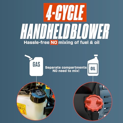 26.5 cc 4-Cycle Handheld Gas Leaf Blower U8705