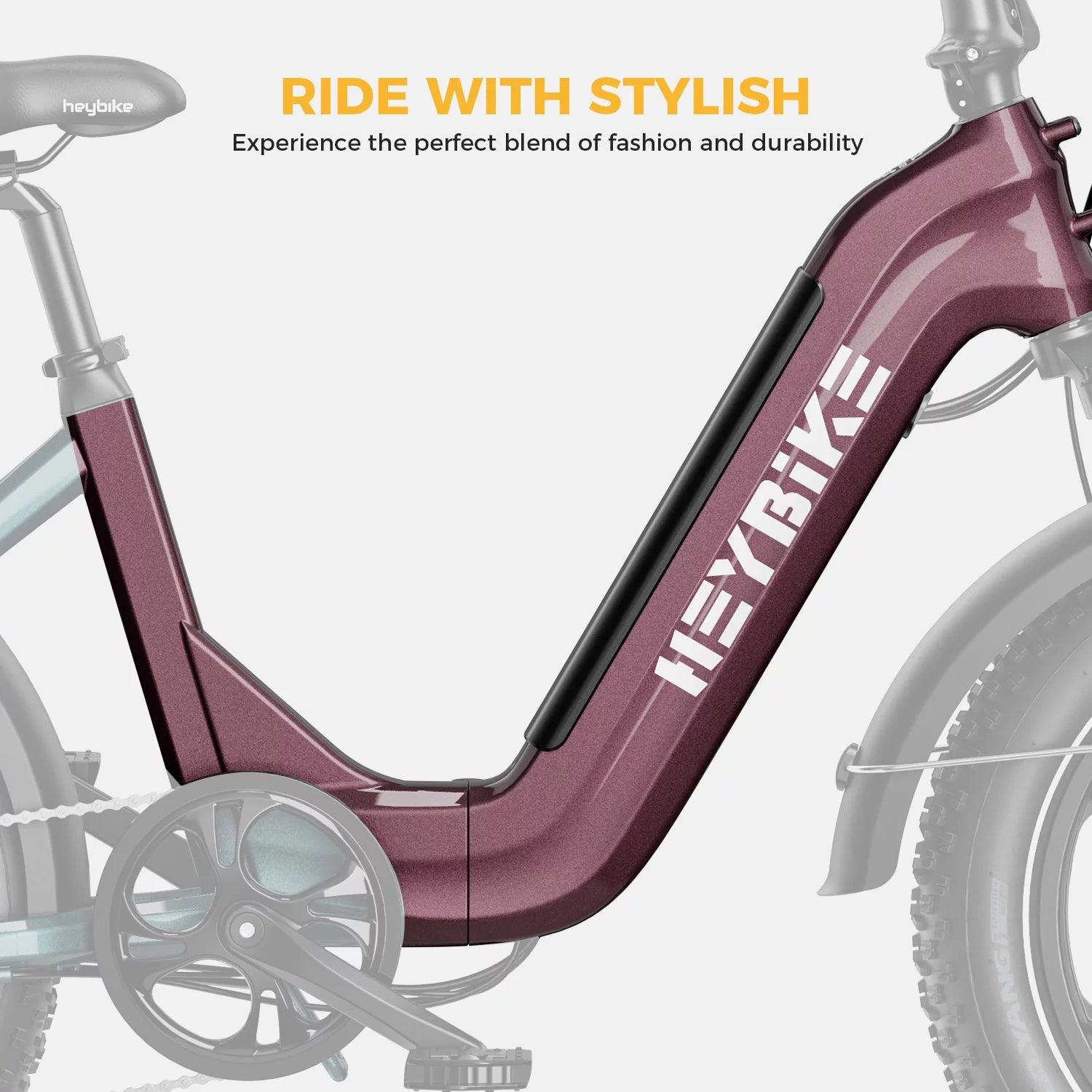 Electric Bike with 48V 14.4AH Removable Battery, 20" x 4.0 Fat Tire M146