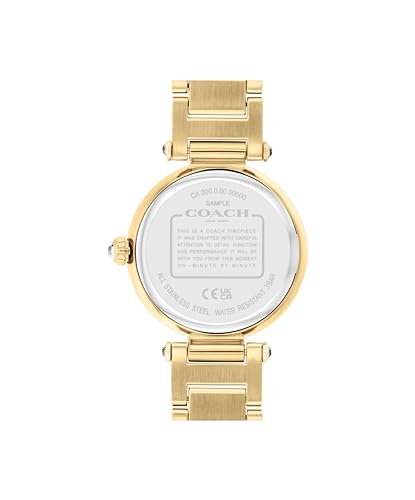 2H Quartz Bracelet Watch with Crystals, Water Resistant 3 ATM, 34mm W82201