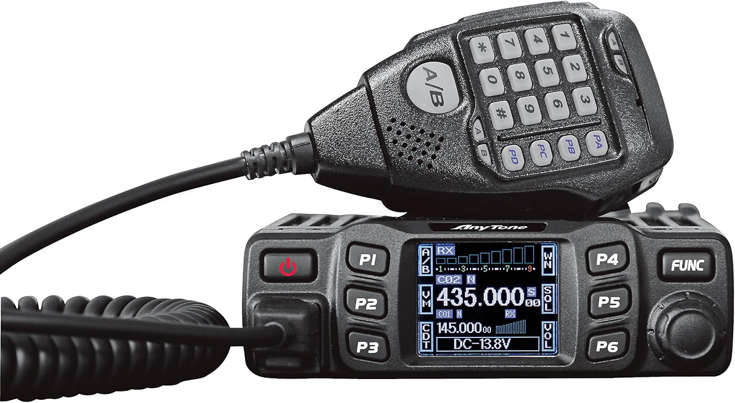 Dual Band Transceiver Mobile Radio VHF/UHF Two Way Radio P6613