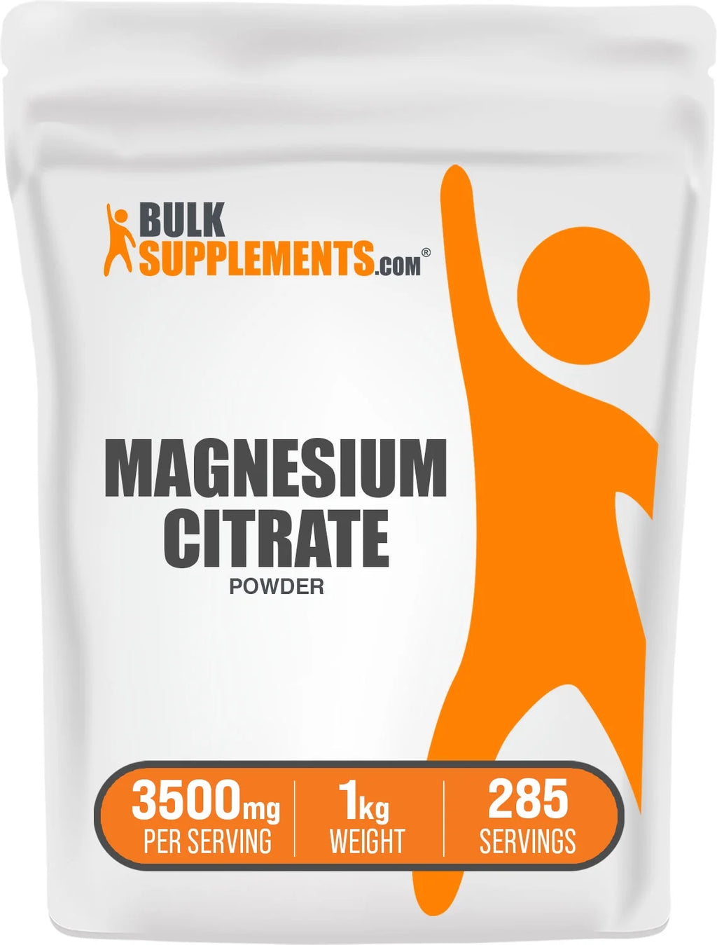 Magnesium Citrate Powder 3500mg Supplement 1kg 285 Servings Q60303