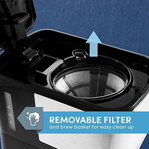 Automatic Brew & Drip Coffee Maker with Reusable Filter C548