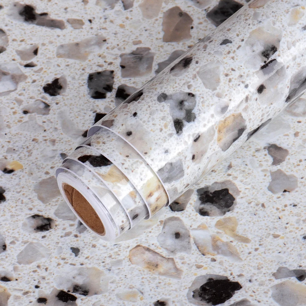 Gray Terrazzo Peel and Stick Contact Paper 36"x160" U934
