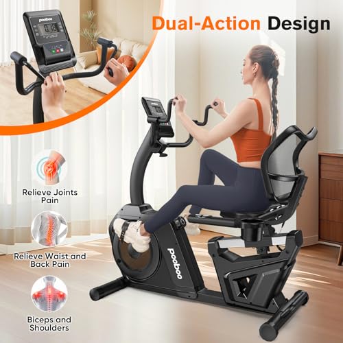 Recumbent Exercise Bike with Arm Exerciser B104735