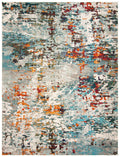 Grey/Blue 10' x 14' Area Rug Q9036