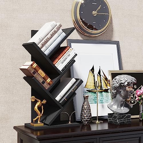 4 Tier Natural Wood Bookshelf B695647