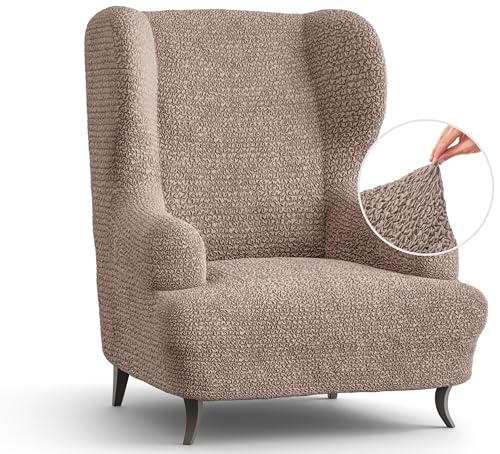 Blue Wingback Chair Slipcover O928