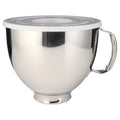5-Qt. Polished Stainless Steel Bowl with Handle T6283