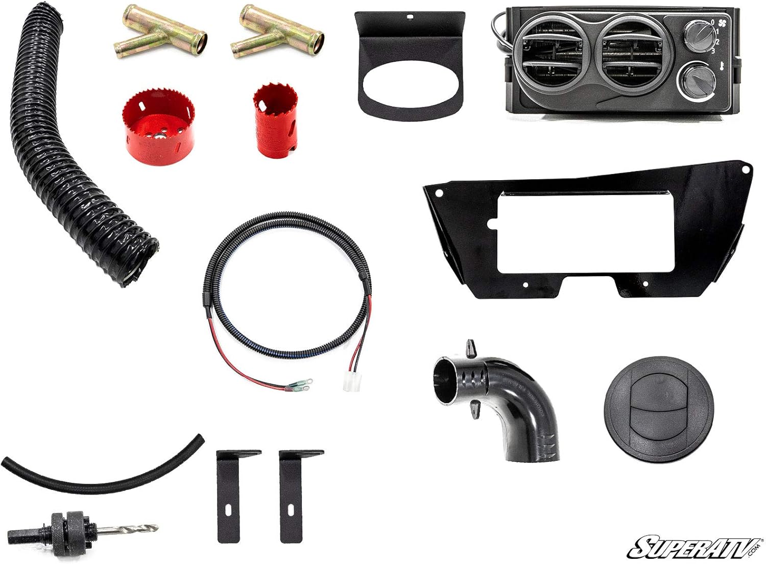 Cab Heater with Defrost Hoses and Vents J38393