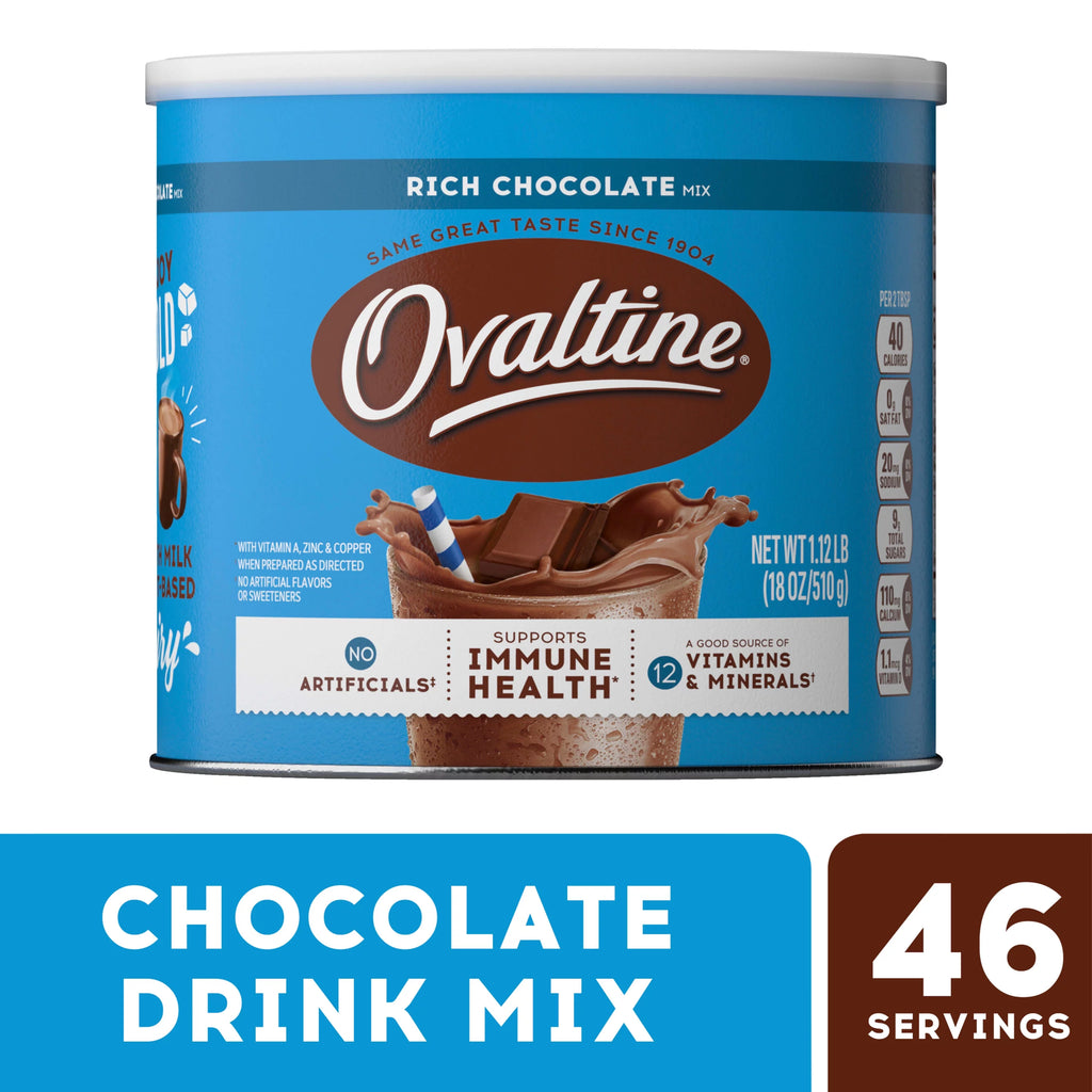 (4 pack) 18 oz Chocolate Drink Mix Powder F1648