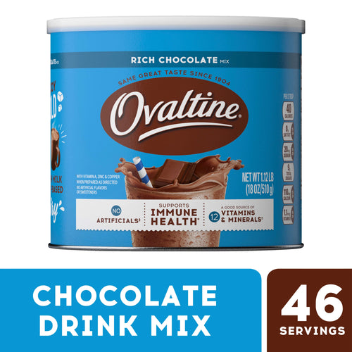 (4 pack) 18 oz Chocolate Drink Mix Powder F1648