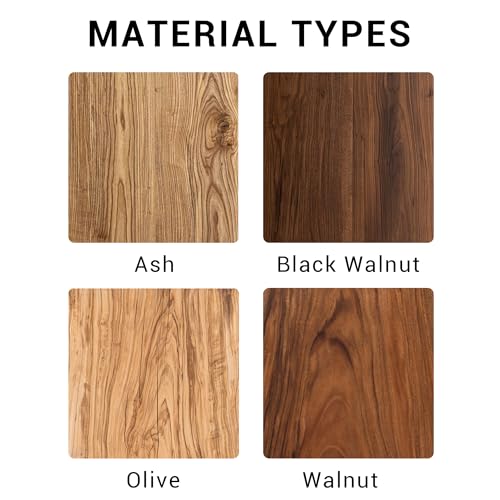 Walnut Rectangular Natural Wooden Dining Table with Metal Legs P8499