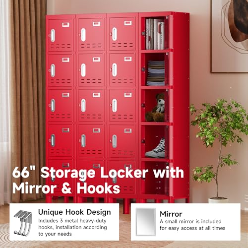 Blue 5 Doors Steel Locker Storage Cabinet K240
