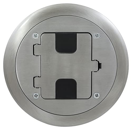 Aluminum Floor Box Cover with 15A 125V Outlet L582846