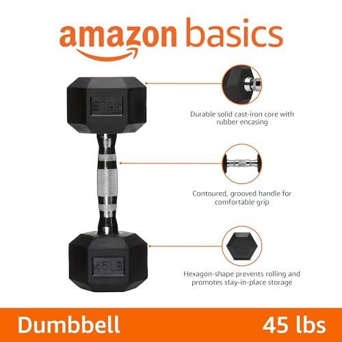 Rubber Hex Dumbbell Hand Weight O489172