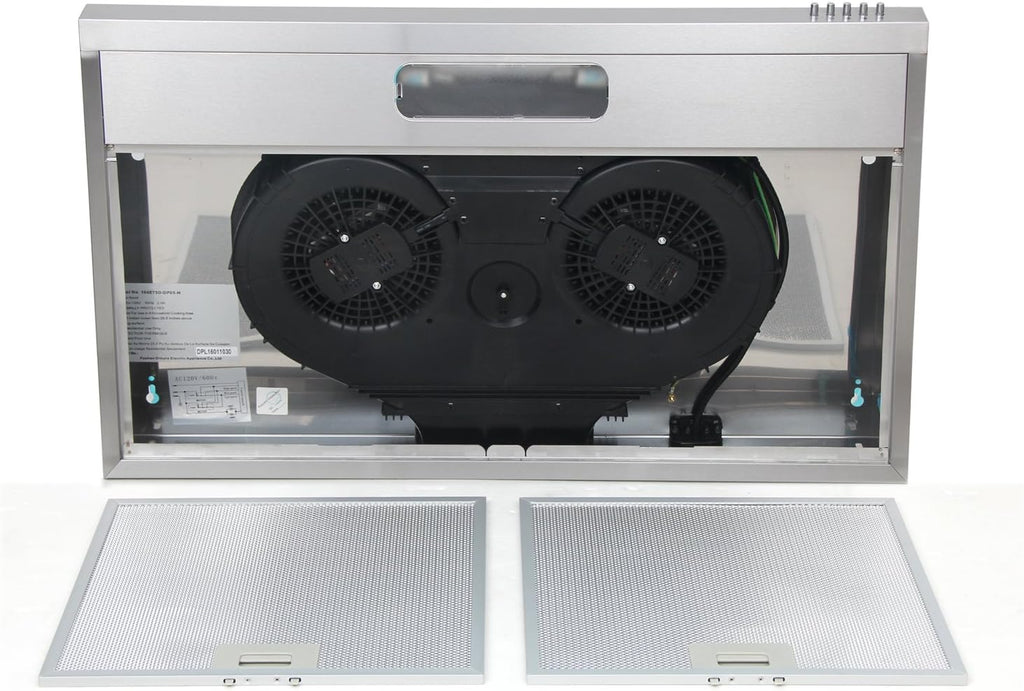 30 Inch Stainless Steel Under Cabinet Range Hood with 3 Speed Exhaust Fan F999753
