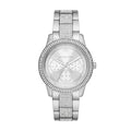 Stainless Steel and Pavé Crystal Multifunction Watch K82426