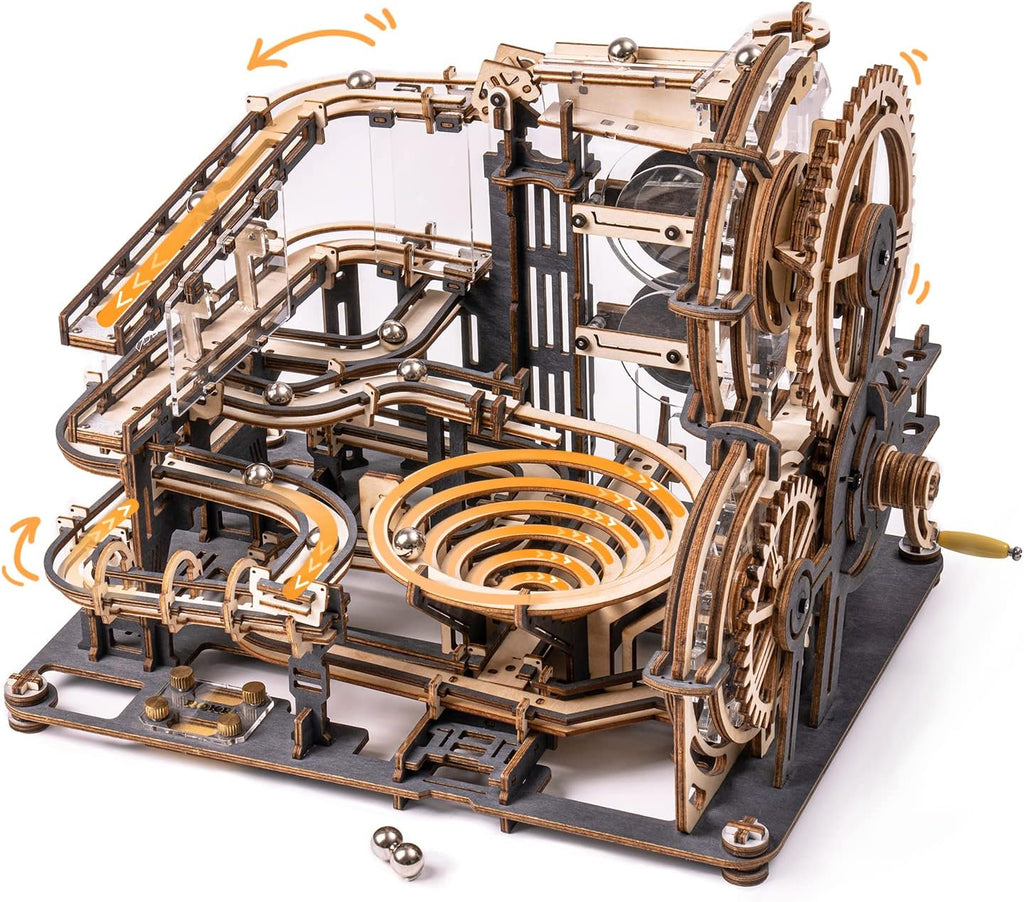 3D Wooden Marble Run Chain Mechanical Building Kit B721