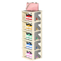 Vertical Shoe Rack Organizer, Foldable Narrow Three Layers H5506