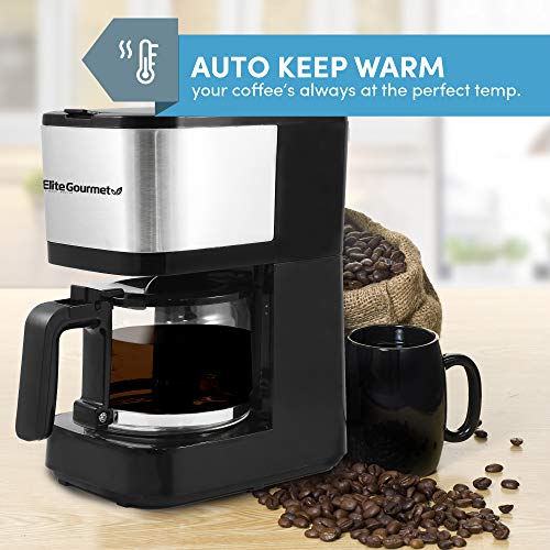 Automatic Brew & Drip Coffee Maker with Reusable Filter C548