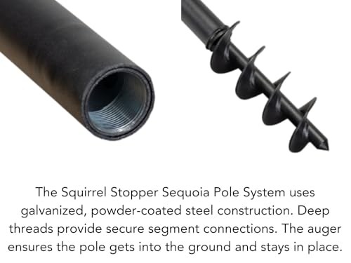 Bird Feeder Pole System with 4 Hanging Stations C319