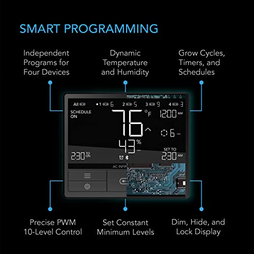 Smart Environmental Controller with Temperature Humidity Timer Controls W17499