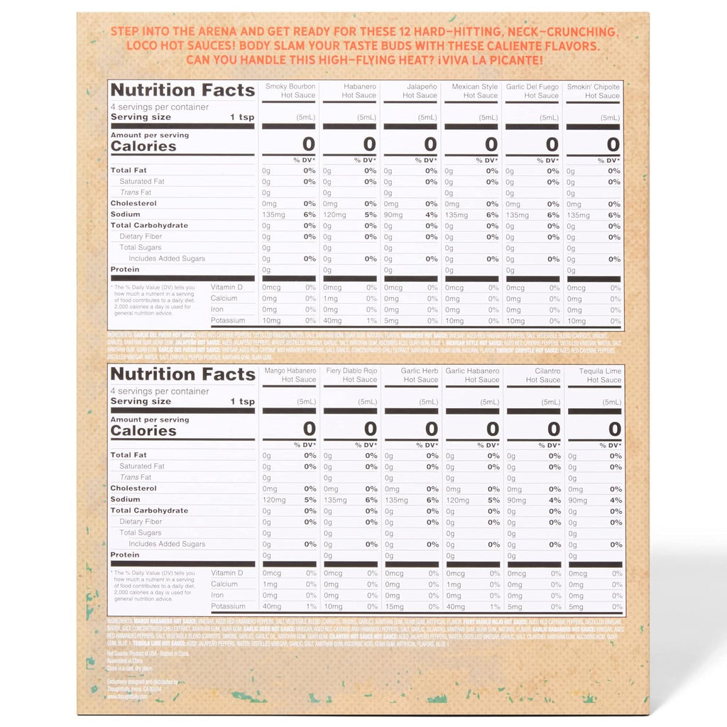 Hot Sauce Sampler, Set of 12 C544979