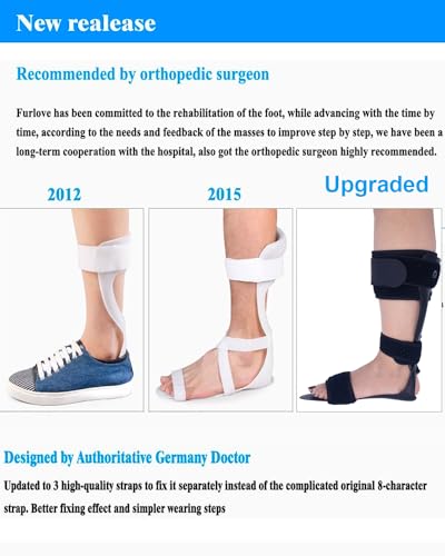 Medical Ankle Foot Orthosis Support Brace (Right, Medium) L23670